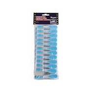 Set 24 plastieken wasknijpers - Topper - Merk DDD - Kleur Transparant