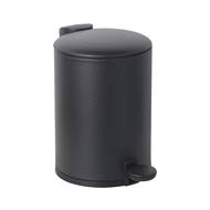Practo Home Poubelle à Pédale avec Soft Close - Anti-Traces - 3L - Noir Mat - Marque Practo Home - Couleur Noir - Contenu 3 l