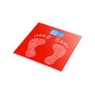 Personenweegschaal rood - Topper - Merk Euro Lifestyle