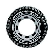 Intex Zwemring - 91cm - Zwart Grijs - Autoband - Merk Intex - Kleur Grijs,Zwart - Leeftijd vanaf 4 jaar