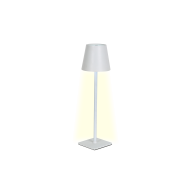 Lampe de table LED sans fil Sphere avec commande tactile - Dimmable - USB - Blanc - Matériel Aluminium - Dimmable Oui - Douilles Nvt - Type de lampe LED