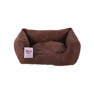 Panier cuir brun 70x60x21 cm - Marque Euro Pet - Forme Rectangulaire - Matériel Cuir