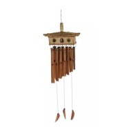 ProGarden Windgong met Vogelhuisje - 30cm - Bamboe - Bruin - Topper - Merk Pro Garden - Geschikt voor Nvt