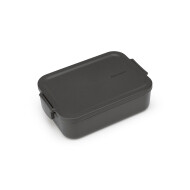 Brabantia Make & Take Lunchbox Medium - 1,1L - 5,5x13,7x20cm - Kunststof - Donkergrijs - Merk Brabantia - Materiaal Kunststof