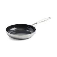 GreenPan Geneva Poêle à Frire - Induction - Ø20cm - Acier Inoxydable - Argent - Marque GreenPan - Convient pour Électrique,Céramique,Induction,Four,Gaz,Halogeen