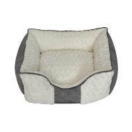 Mand wit/grijs 65x56x21 cm - Nieuw sinds 16/01/2019 - Merk Euro Pet - Materiaal Polyester - Vorm Rechthoekig