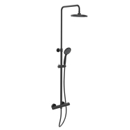 Wenko Young Eco doucheset -Zwart - Topper - Merk Wenko
