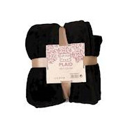 Plaid flannel noir 180x240 cm - Surmatelas - Nouveau depuis 16/01/2020 - Marque DDD