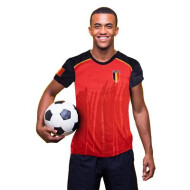 T-Shirt Belgium - Maat 164 - Rood - Topper - Merk Partyline