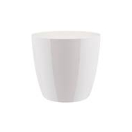 Bloempot Brussels Diamond rond 14 cm wit - Merk Elho - Inhoud 1,4 L