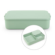 Brabantia Make & Take Boîte à Lunch Bento Large - 2L - 6,2x16,7x25,5cm - Vert Jade - Marque Brabantia - Matériel Matière plastique