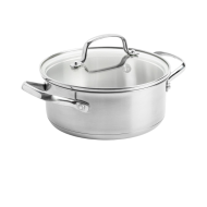 Dagelijkse Kost Kookpot - Ø18cm - 2L - RVS - Zilver - Merk Dagelijkse Kost - Geschikt voor Brander,Electrisch,Oven,Inductie,Alle warmtebronnen,Halogeen,Keramisch,Gas