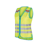 Wowow Veste De Sécurité  Lucy Pour Femmes  - XXL - Fluo - Jaune/Argent/Bleu - Marque Wowow