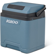 Igloo Glacière Électrique IE27 - 12V/230V - 27L - 39,6x44,5x29,6cm - Bleu - Couleur Bleu - Contenu 27 L