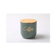 Boîte de conservation pour café – Ø12x12cm – 1,4L – Vert - Matériel Céramique - Contenu 1,4 L - Couleur Vert