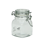 Cosy&Trendy Bocal avec Clip - Carré - 110ml - Marque Cosy & Trendy - Matériel Verre