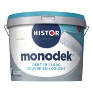 Histor Monodek Peinture Murale - Mate - Lavable - Couvrant renforcé - RAL 9010 - 10L - Blanc Cassé - Convient pour Intérieur - Primer Peinture en phase aqueuse - Fil brillant Mate - Contenu 10 L - Lavable Oui - Application Mur