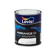 Ambiance lak satin marmerwit 750 ml - Merk Levis - Toepassing PVC,Hout,MDF - Geschikt voor Buiten,Binnen - Glansgraad Mat - Verfbasis Watergedragen