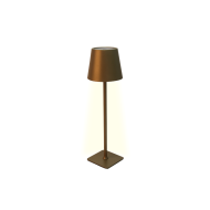 Lampe de table LED sans fil Sphere avec commande tactile - Dimmable - USB - Champagne - Matériel Aluminium - Douilles Nvt - Dimmable Oui - Type de lampe LED