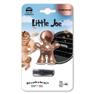 Little Joe Désodorisant métallique pour voiture 3D à fixer sur la ventilation - Bois de cèdre - Marque Little Joe - Odeur Bois de cèdre