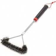 Brosse à Trois Faces Weber - Large - 46cm - Acier - Chrome/Noir - Marque Weber