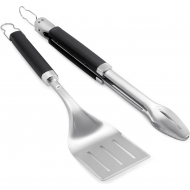 Weber Precision BBQ Tang - en Spatelset - RVS - Chroom/Zwart - Merk Weber