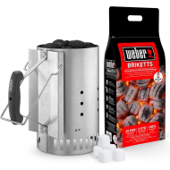 Weber Brikettenstarterset - Aluminium/Staal - Merk Weber