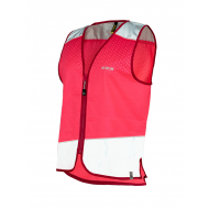 Wowow Reflecterende Vest Yara Female - Rits - M - Zilver/Roze - Merk Wowow