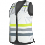 Wowow Veste De Sécurité  Lucy Pour Femmes -  Entièrement Réfléchissante  - S - Fluo - Argent/Jaune - Marque Wowow