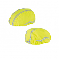 Wowow Fluo Helmovertrek Corsa - Waterdicht - Geel/Zilver - Merk Wowow