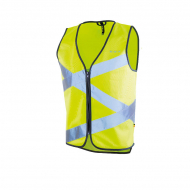 Wowow Reflecterende Veiligheidsvest Crossroad Jacket - met Rits - Adult - S - Geel/Zilver - Merk Wowow