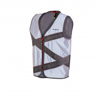 Wowow Reflecterende Veiligheidsvest Crossroad Jacket - met Rits - Adult - M - Zilver - Merk Wowow