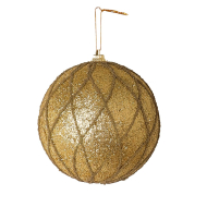 Kerstbal carreaux L goud - Merk DDD - Kleur Goud