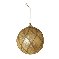 Kerstbal carreaux M goud - Merk DDD - Kleur Goud