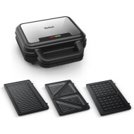 Tefal UltraCompact 3in1 - SW383D - Wafel/Croque Machine en Contactgrill - 700W - Stainless Steel