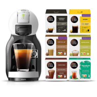 Krups Dolce Gusto Mini Me - Machine à Capsules - YY5816FD - Bundle 96 Capsules - Gris Arctique/Noir