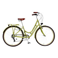 Prestige Bella stadsfiets - 19 inch - Mosgroen - Merk Prestige - Plooibaar Nee - Geslacht Dames - Elektrisch Nee - Kleur Mosgroen