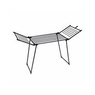 Étendoir avec Ailes Latérales - Pliable - 19m - Acier Carbone/Polypropylène - Noir - Surmatelas - Marque DDD - Matériel Polypropylène,Acier