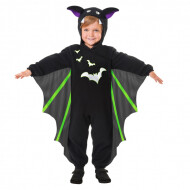 Kinderkostuum Iddy Biddy Bat - 3-4 jaar - Geslacht Unisex - Maat 116 - Leeftijd 3 t/m 4 jaar