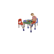 Table de jeux avec 2 chaises - Surmatelas - Nouveau depuis 22/10/2019 - Marque DDD Toys - Couleur Multicolore - Age à partir de 3 ans