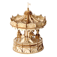 Rolife Merry Go Round Draaimolen TG404 3D Houten Bouwpakket - 174 Stuks - Leeftijd vanaf 8 jaar