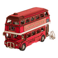 Rolife Bus Touristique London Tour Bus TGM02 Puzzle 3D en Bois - 255 Pièces - Age à partir de 14 jaar