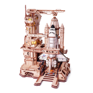 ROKR Space Shuttle LKA02 3D Houten Modelbouwpakket - 446 Stuks - Leeftijd vanaf 14 jaar