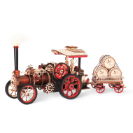 ROKR Steam Engine LKA01 3D Houten Mechanisch Bouwpakket - 469 Stuks - Leeftijd vanaf 14 jaar