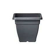 Bloempot Torino Campana Square 25 cm antraciet - Merk Elho - Inhoud 6 l
