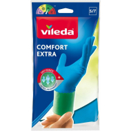 Vileda Comfort&Care Gloves - Taille S - Latex - Bleu - Matériel Latex - Couleur Bleu