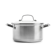 Dagelijkse Kost Kookpot - Ø24cm - 5,7L - RVS - Zilver - Merk Dagelijkse Kost - Geschikt voor Keramisch,Oven,Electrisch,Halogeen,Alle warmtebronnen,Brander,Gas,Inductie