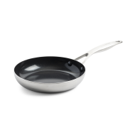 GreenPan Geneva Poêle à Frire - Induction - Ø18cm - Acier Inoxydable - Argent - Marque GreenPan - Convient pour Keramisch,Gaz,Halogeen,Induction,Électrique,Four