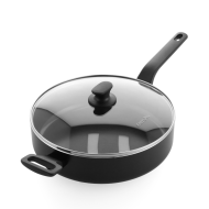 GreenPan Essence Casserole avec Couvercle - Ø28cm - Aluminium - Noir - Marque GreenPan - Convient pour Induction,Toutes sources de chaleur