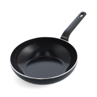 GreenPan Essence Wok - Ø28cm - Aluminium - Noir - Marque GreenPan - Convient pour Induction,Keramisch,Électrique,Toutes sources de chaleur,Halogeen,Gaz